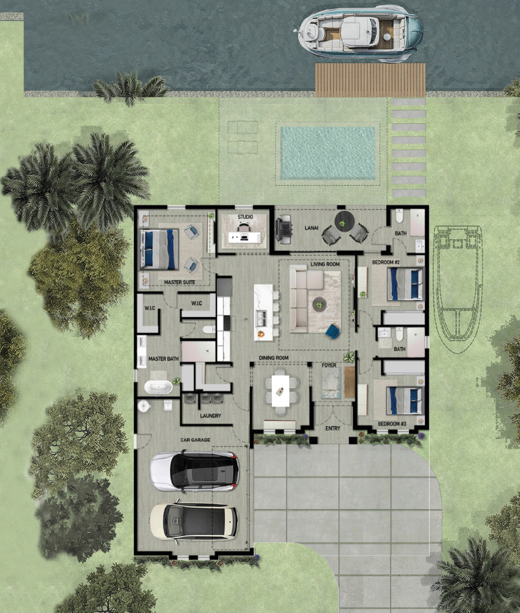 Plano de planta Modelo Boston