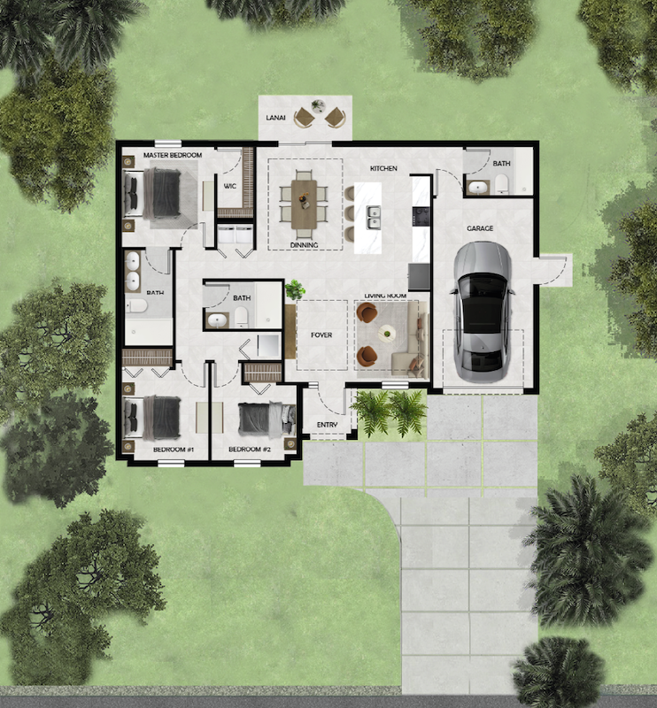 Plano de planta Modelo Chicago